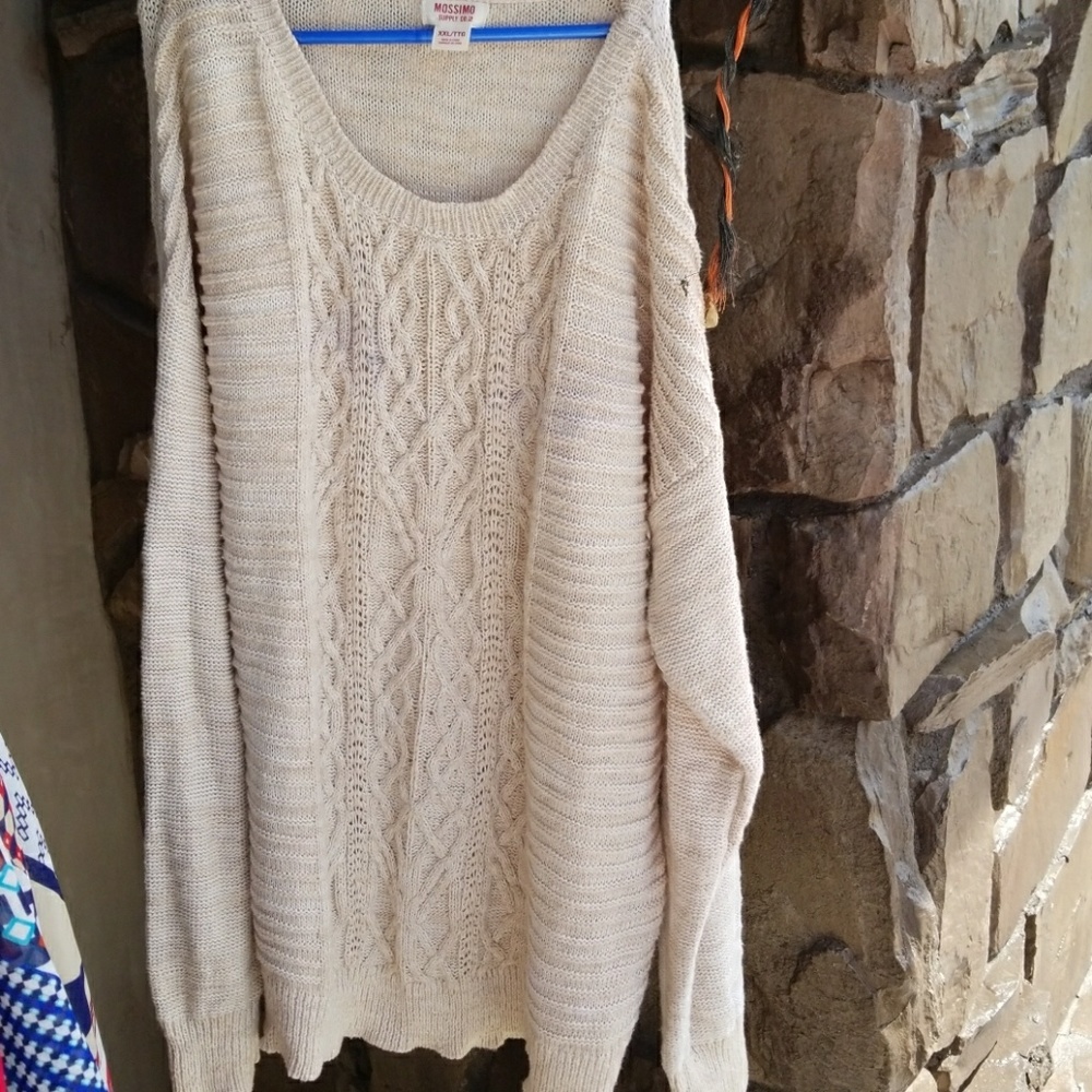 Missimo  Knit Cream Sweater. Size XXL